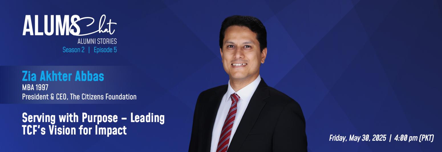 ALUMS Chat: Leading TCF’s Vision for Impact with Zia Akhter Abbas