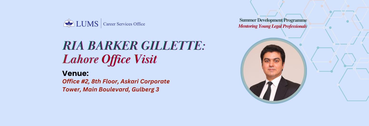 Ria Barker Gillette: Lahore Office Visit